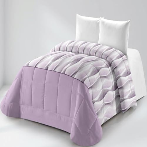 EL TORRAL DE BERROCAL Terma Home - Edredón Nórdico Estampado Madison Invierno Reversible 300g Efecto Térmico Tacto Pluma Suave y Cálido 90-105 - 135-150 cm (90-105 cm (180 x 260 cm))