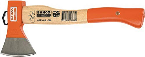 Bahco HGPS-1.0-400 Camping Axe with Solid Ash Wood Handle, Multi-Colour, 1.250 g