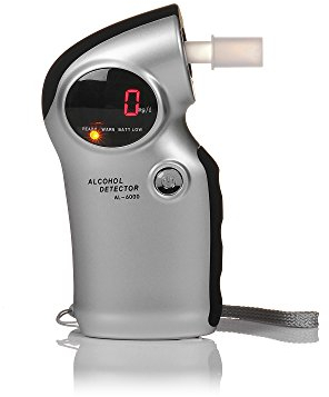 Digitaler Alkoholtester ACE AL-6000 / Messbereich: 0.00-4.00 Promille/Messgenauigkeit: 0,01 Promille/Halbleitersensor / 5 Mundstücke im Lieferumfang || ALKOMAT/Promille Tester