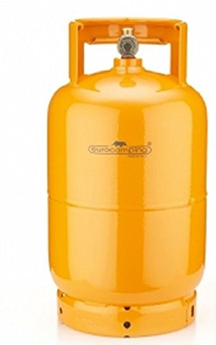 Eurocamping - Bonbonne GPL vide rechargeable pour barbecue/camping - 5 kg - Orange