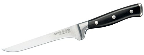 FMprofessional Ausbeinmesser BBQ, Ausbeiner mit Klinge aus Edelstahl, hochwertiges Küchenmesser mit hoher Schnitthaltigkeit und Schärfe (Farbe: Schwarz/Silber) Menge: 1 Stück