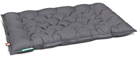 Doctor Bark Hundkudde Urban – ortopedisk hundbädd för stora hundar – tvättbar upp till 95 °C – robust inomhus/utomhus hundmadrass – tillverkad i Tyskland (XXL – 100 x 80 cm, grå)