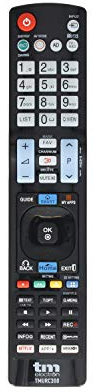 TM Electron TMURC300 Mando a Distancia Universal Compatible con televisores LG, con Botones de Acceso Directo a Plataformas Digitales (VOD)