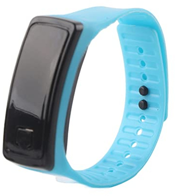Vattentät LED-armbandsur, LED-klocka Sport-silikonrem Digital 12-timmarsurtavla Elektronisk Display Armbandsur, Smart Armband Utomhus Sportklocka Spänne för Barn Kvinnor(Blå)