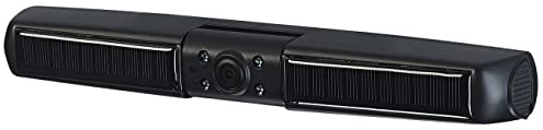 Lescars Zubehör zu Solar Rückfahrkamera: Kabellose Solar-Frontkamera, Full HD, für Solar-Rückfahr-System PA-600 (Frontkamera Auto nachrüsten, Frontkamera Auto kabellos, Monitor Halterung)