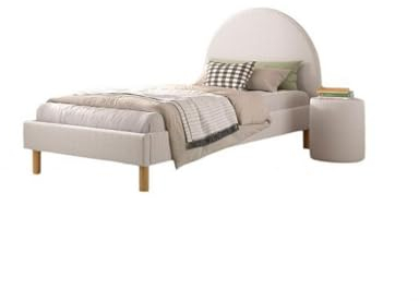 Vipack Bett Moon 90 x 200 cm, weiß, mit Sitzsack