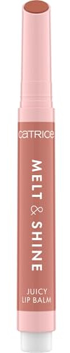 Catrice Melt & Shine Juicy Lip Balm 090 Coco Colada, Catrice Lippenbalsam in warmem Braun, feuchtigkeitsspendend, glänzend, vegan, 1,3 g