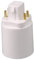 Adattatore per Lampada a Touch, Adattatore a Lampadina a LED a 4 perni a Base di Viti a Vite GX24Q Convertitore convertitore convertitore con Spina con tappa per Lampadina Resistente al Calore, adatt