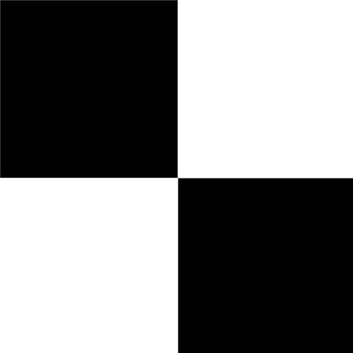 Floor Tile Plain 30.5x30.5cm Black & White 10 Tiles Per Pack