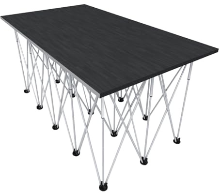 Établi mobile pliable avec 9 pieds, station de travail polyvalente pour la maison et le bureau, support robuste et portable