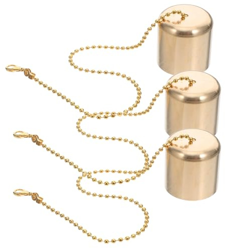 GALPADA Éteignoir à Bougie en Laiton Solide, Lot de 3 Pièces, Extincteur Métal Résistant la Chaleur, Accessoire pour Lampes à Huile et Bougies Bouteille, Outil D’Extinction pour Usage