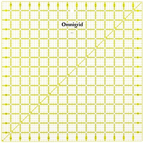 Omnigrid 15 x 15 Square Quilting and Sewing Ruler