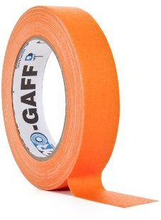 ProTapes/Permacel 24mmx25 yard Fluorescent Gaffer Cloth Tape - Orange