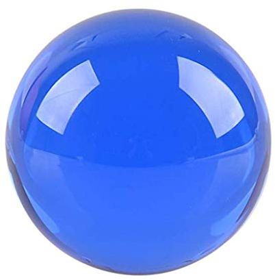 Tubayia 50mm Kristallkugel Glaskugel Fotokugel Fotografie Requisiten Dekoration Geschenk (Blau)
