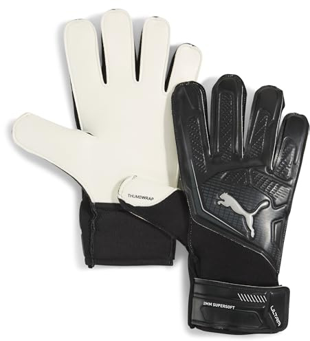 PUMA fotboll individuella ULTRA, man/unisex handskar, PUMA svart-PUMA silver, 7