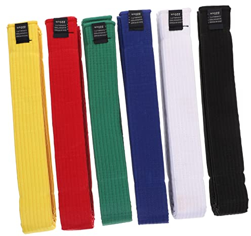BESPORTBLE 6 Stück Taekwondo-Gürtel Judo-Gürtel Karate-Trainingsausrüstung Einheitliche Gürtel Karate-Gürtel Bündel Einheitlicher Gürtel Karate-Gürtel Jugend-Karate Bunter