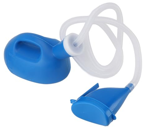 GVATS Urinflaschen for Männer, 2000 ml Urinflasche mit großem Fassungsvermögen und flexiblem Urinschlauch, wasserdicht, weicher Mund, tragbar, Dicke PIPI-Flasche