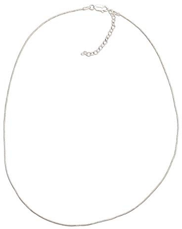 Precious Pieces 925 Sterling Silver Box Chain for Kids or Girls, 14 + 2 Extension Chain (Adjustable)
