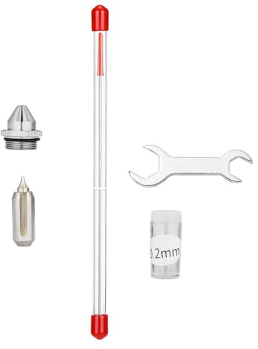 Hellery Strumento di Pulizia per Aerografo Accessori per Aerografo Strumento di Pulizia Multifunzionale a Spruzzo per La Pulizia di Parti Auto, 0.05 cm