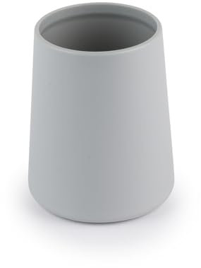Beldray LA033347UFFAS Antibac Storage Tumbler – Bathroom Toothbrush Holder Cup, Organiser For Sinks, For Cosmetics, Accessories, Toiletries, Toothpaste, Modern, Grey