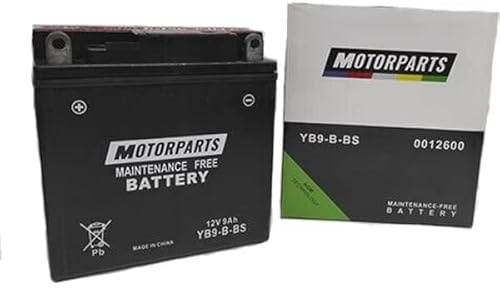 BATTERIA MOTORPARTS YB9-B-BS YB9-B 12V 9AH COMPATIBILE CON PIAGGIO VESPA PX 200 2T 98 > 01 SENZA MANUTENZIONE COMPLETA SPECIFICA MOTO SCOOTER