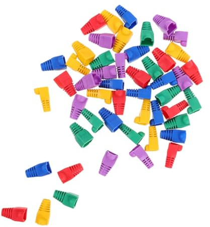 NUOBESTY 100piezas Protectora De Cable De Tapas Protectoras Para Conectores Ethernet Protección Para Conectores De Cable Uso Conexiones De Hogar u Oficina Tapas De Plástico Sólido