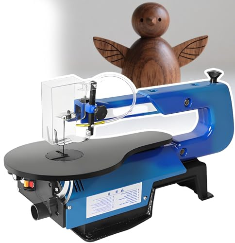 forplubossmmp Precision Scroll Saw for Detailed Woodworking, 16 Inch Blade with 550-1600 Rpm Speed Control, 180w Power Motor Perfect for Craftsmen Hobbyists Home Workshop, Small Workshops Basic