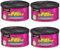 California Scents Ambientador de Coche en Lata - 4 Pack - Fragancia Duradera de Cereza (hasta 30 Días) - Control de Intensidad de Olor para un Ambiente Fresco y Personalizado en tu Coche, 42g