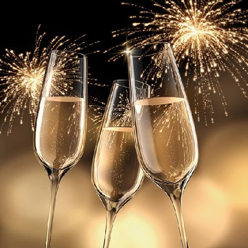 Ambiente Papierservietten - Servietten Lunch / Party / ca. 33x33cm Celebration Gold - Weihnachten - New Year - Ideal Als Geschenk Und Tisch-Deko