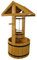 Selections Large Outdoor Wooden Wishing Well Garden Planter