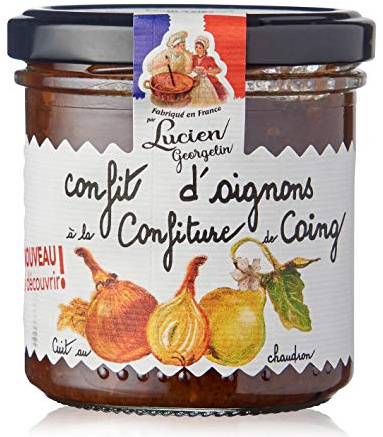 Lucien Georgelin - Confitado de cebolla con mermelada de membrillo, 150 g, lote de 3