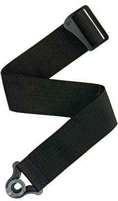 D'Addario Auto Lock Polypro Guitar Strap, Black