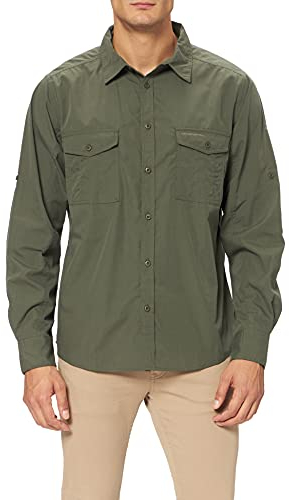 Craghoppers Mens Kiwi Ls Hiking Shirt, Cedar, XL EU