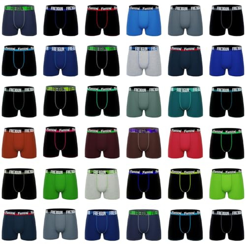 Pack Surprise Calecon Boxer Homme Coton, Modèle Aléatoire, Ultra-Doux, Anti-Irritation et Confortable (Lot de 5)