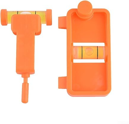DAZZLEEX Niveau d'arc et de flèche, Niveau d'arc et de flèche pour tir à l'arc à poulies débutant, kit d'alignement d'installation de Vue d'encoche (Orange)