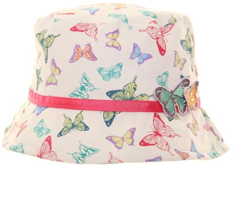 Adventure Togs Kids Cotton Sun Hat Butterfly Design, Butterfly