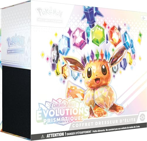 Pokémon TCG: Scarlet & Violet Elite Trainer Box – Prismatic Evolutions (1 Full-Art Promo Card, 9 Booster Packs and Premium Game Accessories)