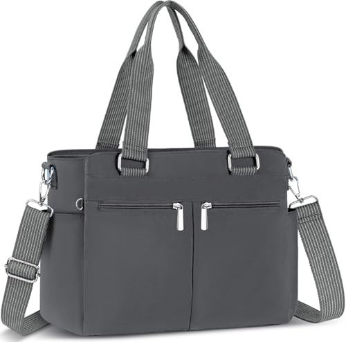 VOBUKE Bolso Bandolera Mujer Grande Casual Tote Bag Nailon Handbags Ligero Bolsos de Hombro con Múltiples Bolsillos Crossbody Mujer con Correa Ajustable para Shopper Viajes