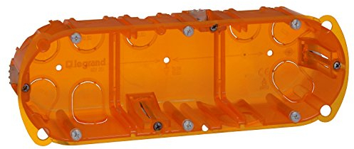 Legrand Batibox LEG90507 - Caja de empotrar (3 elementos, varios materiales, 50 mm de profundidad)