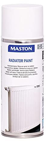 Maston Laque en spray pour radiateur - 400 ml - Blanc satiné