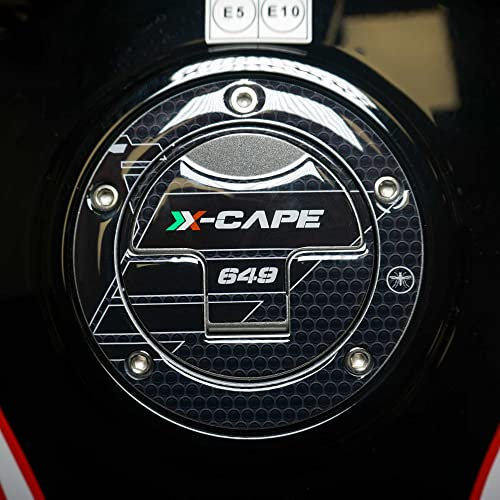 labelbike - Adesivo 3D Moto Tappo Serbatoio Decorazione e Protezione in Resina con Licenza Ufficiale Moto Morini X-CAPE 650 2021-2024 - Colore Carbonio Nero