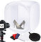 BOLLUMA Scatola di Luce Foto Studio 90x90x90cm, Portatile Tenda di Shooting Pieghevole con 4 Colori di Sfondo, Light Box Cubo Luminoso per Prodotto Fotografia