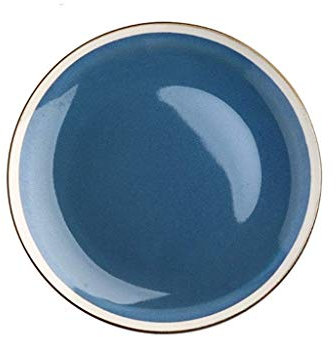 WOTZOV Porcelain Blue and White Bread and Butter Dinner Plate Set Salad Floral Dessert Snack Serving Shallow Plates Set Bowls ceramic tableware plate Western dish Home plate