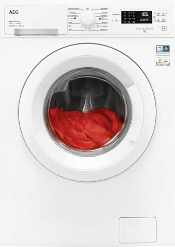AEG 6000 Series Freestanding Washer Dryer 7/4 kg, 1600 rpm Spin, LWX60746B Wash-to-Dry Single Cycle, AutoSense, 60/20 Quick Programme, 847x597x534mm, White, Class D