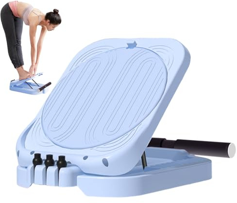 Allungatore per polpacci,Apparecchiatura Di Stretching Portatile Antiscivolo Regolabile A 9 Livelli | Tavola Inclinata per Stretching - Per Esercizi Recupero Allenamento Casa Yoga Palestra Ofic