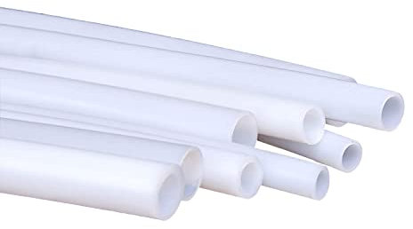 TEN-HIGH Tuyau en téflon transparent de 5 m, diamètre intérieur 6 mm x diamètre extérieur 8 mm, résistant à la chaleur, largement utilisé dans les produits chimiques, les valves et les imprimantes 3D