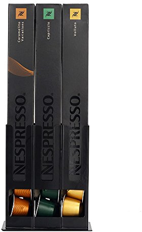 RECAPS Support pour dosettes de café pour magasins, 30 bols, dosettes de café, couleur fonte, noir (les dosettes de café avec étui de protection ne sont pas incluses)