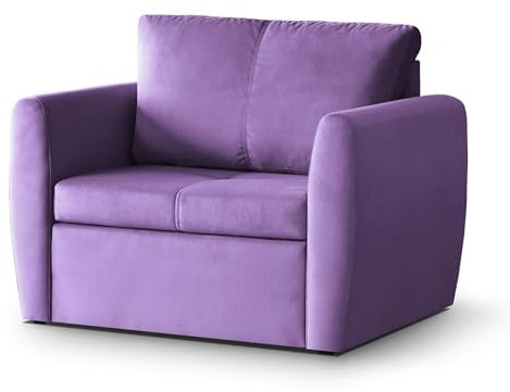 Mars Meble Bella Sessel mit Schlaffunktion Klappbar Schlafsessel Relaxsessel mit Bettkasten Fernsehsessel mit Bettfunktion Klein Schlafcouch Ausziehbar, Farbe: Grün, Stoff: Trinity 12