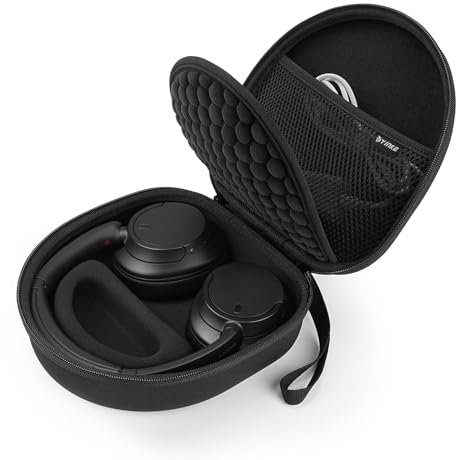YINKE Funda para Auriculares Sony WH-CH720N / WH-CH710N / WH-CH700N Auriculares inalámbricos- Funda Protectora para Viaje, Bolsa Estuche Protectora EVA (Negro)