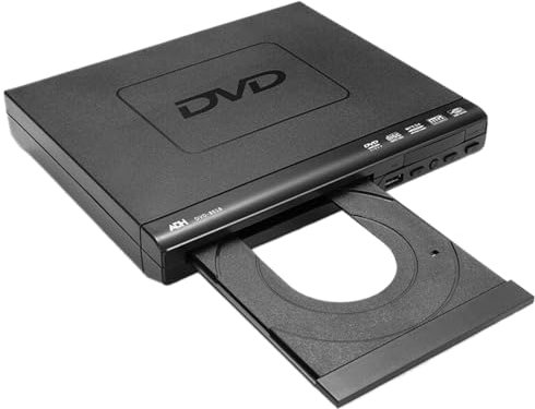 Ruiqas Lecteur DVD pour TV Mini avec Télécommande Compatible CD VCD
